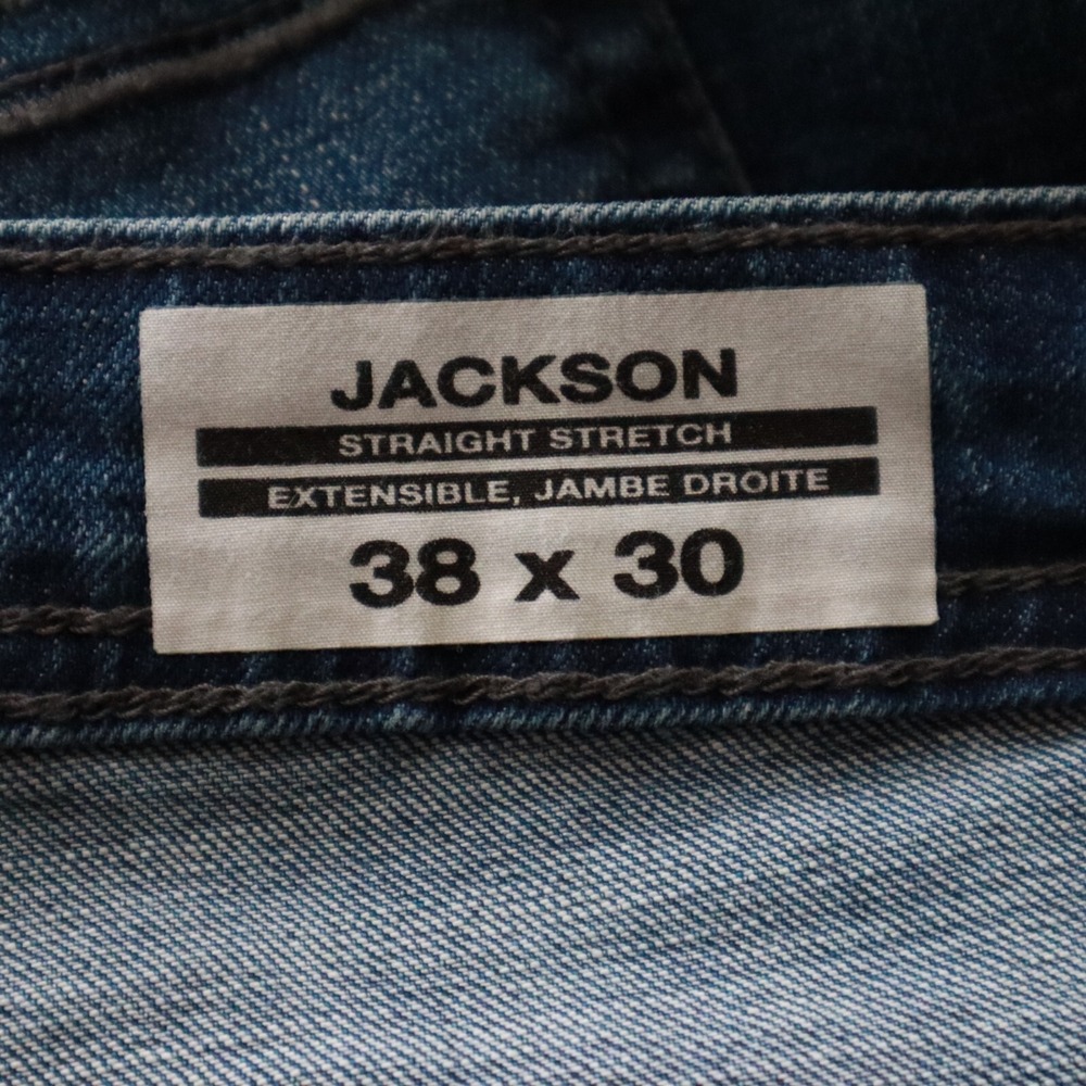 Buffalo David Bitton Jeans Mens 38x30 Jackson Straight Stretch Flex Denim Blue - Picture 10 of 10